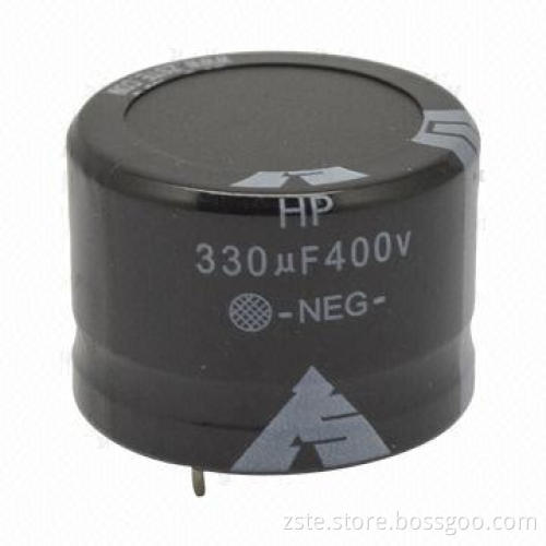 Snap-in Aluminum Electrolytic Capacitor, HP Series, 400V, 330uf